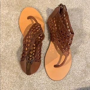 Brown sandals by Ecote